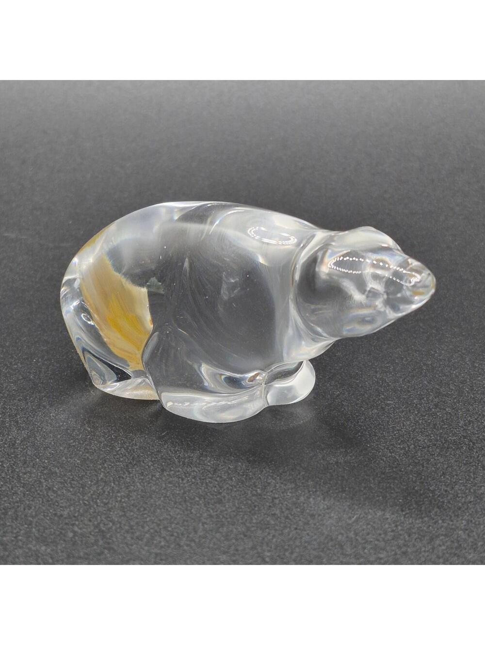 Hadeland Norway Art Glass Figurine Paperweight Polar Bear